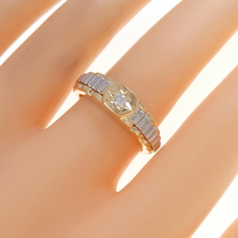 Nhẫn kim cương K18YG/PT900 0.06CT - Hàng hiệu Chính hãng 847308