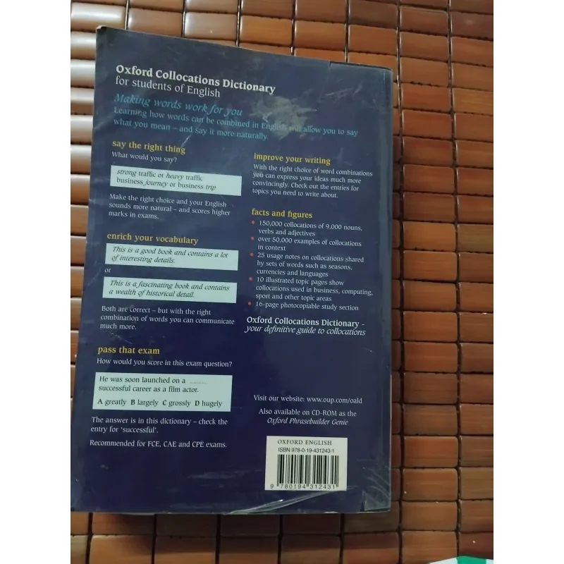 Ielts sách luyện viết tiếng anh writing oxford collocations dictionary students english 1001899