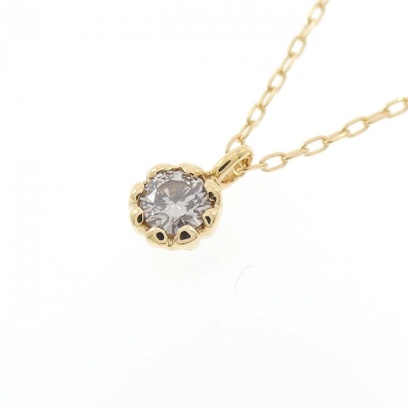 K18YG Solitaire Dây chuyền kim cương 0.20CT - Hàng hiệu Chính hãng 860024