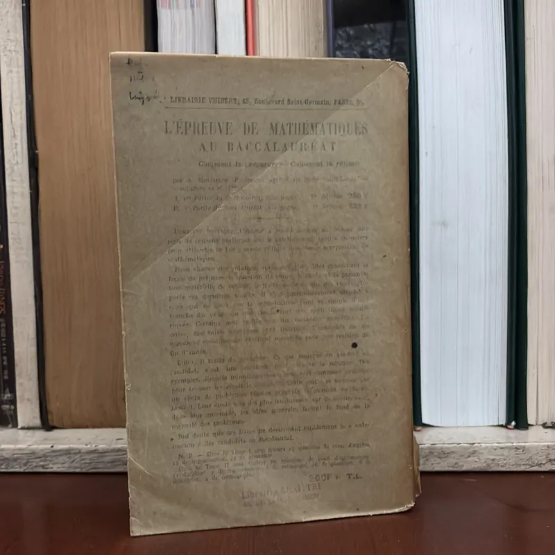 II Sách Xưa: PROBLÈMES DE BACCALAURÉAT (MATHÉMATIQUES) - DEUXIÈME PARTIE - G. MOREL - 1958 591426