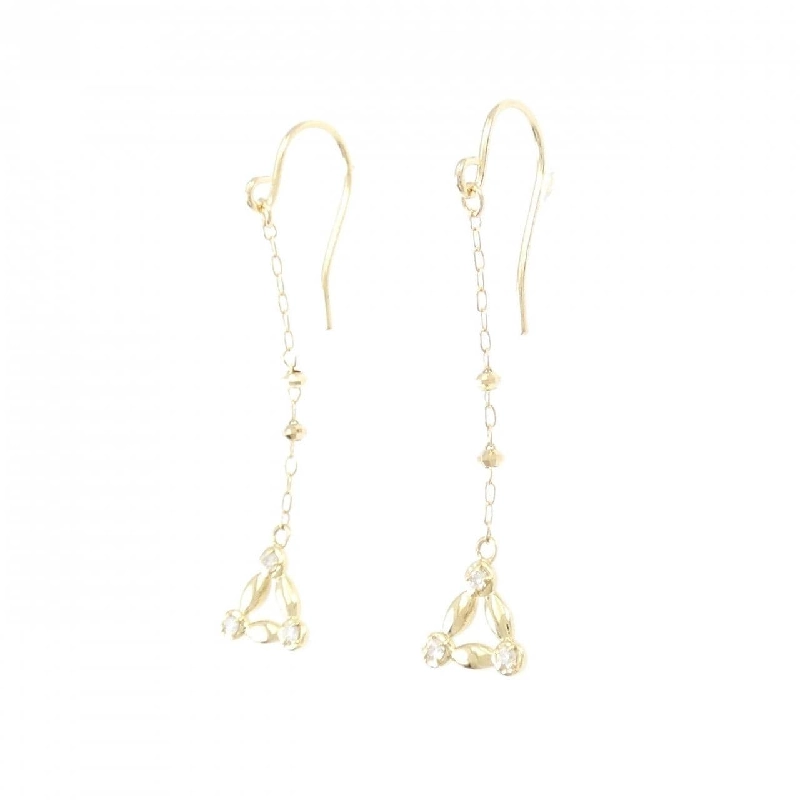 K18YG Bông tai kim cương 0.06CT - Hàng hiệu Chính hãng 873377