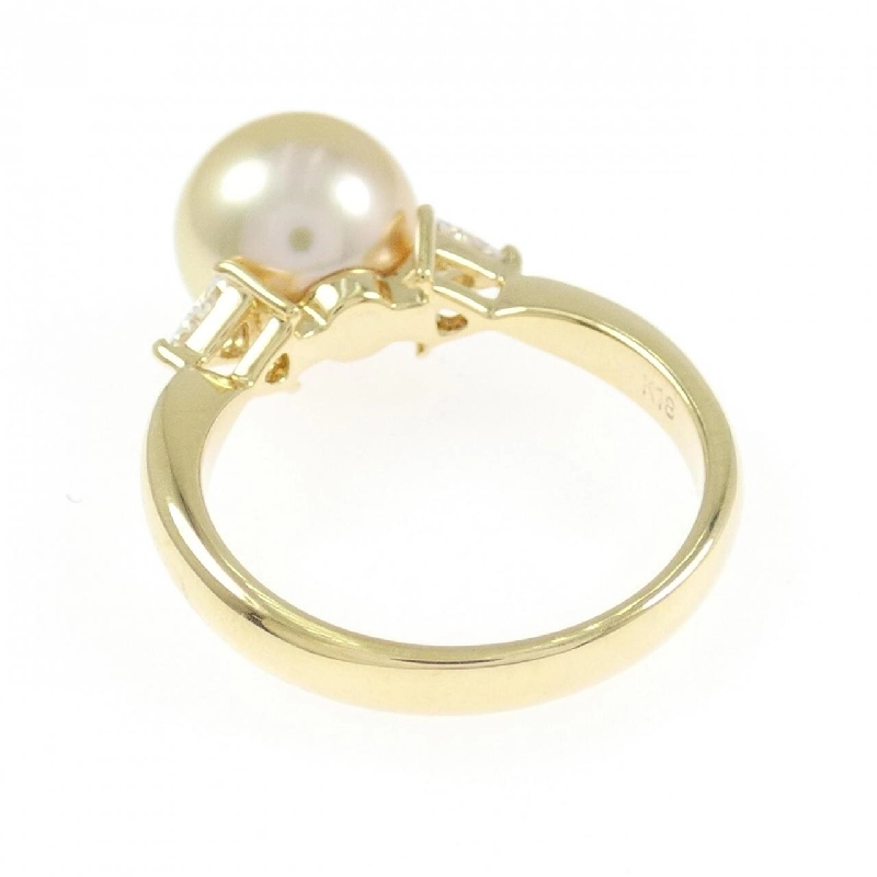 Nhẫn ngọc trai trắng K18YG 9.3mm - Hàng hiệu Authentic 850790