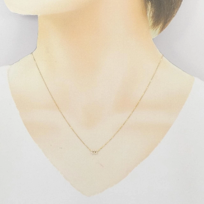 K18YG Dây chuyền kim cương - Hàng hiệu Authentic 859407