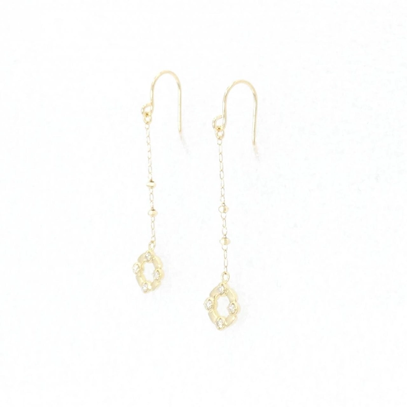 K18YG Bông tai kim cương 0.08CT - Hàng hiệu Chính hãng 870987