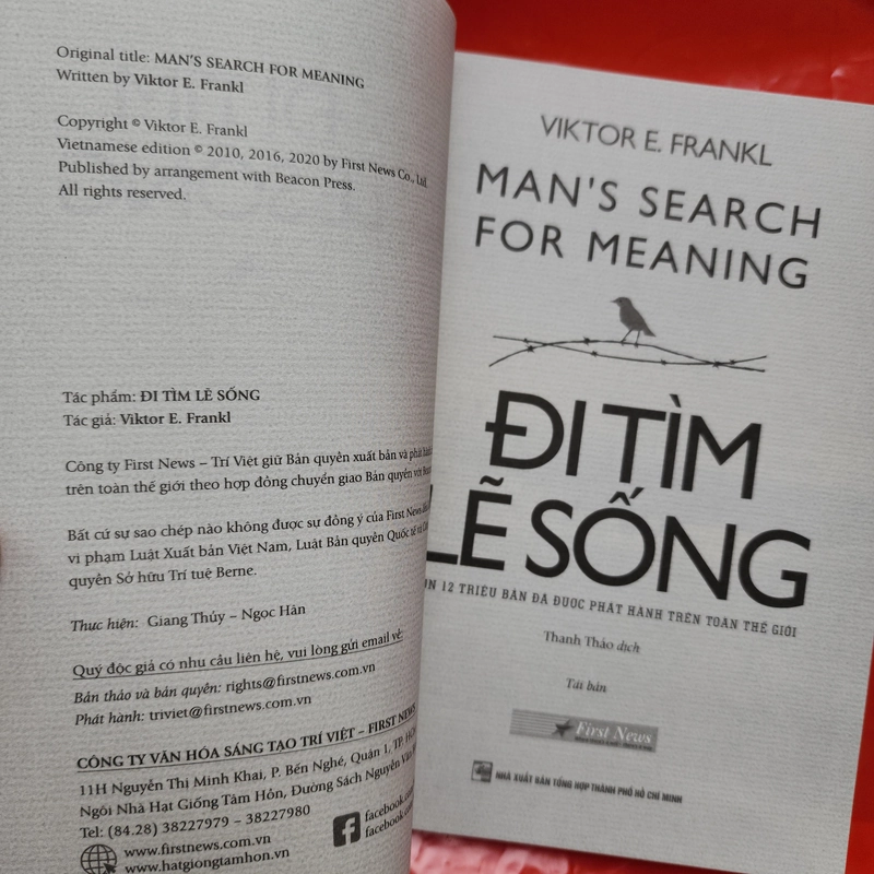 Sách Đi tìm lẽ sống của Viktor Frankl mới 95% 536948