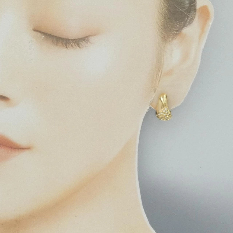 K18YG Bông tai kim cương - Hàng hiệu Chính hãng 878328