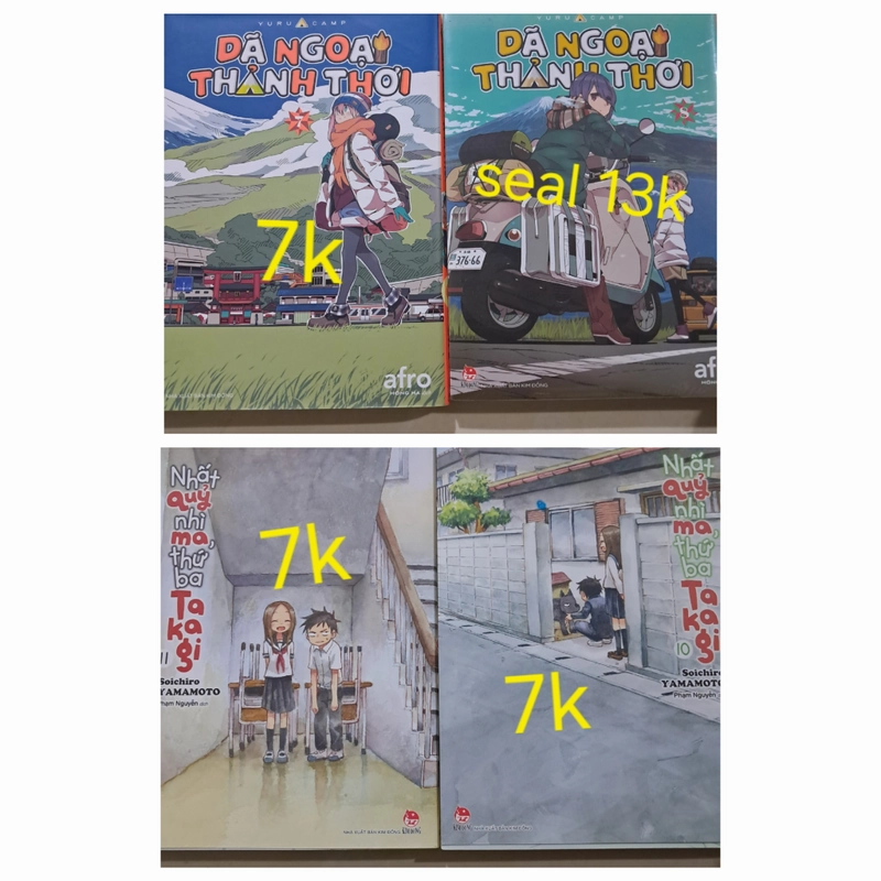 Combo 4 Quyển - Dã Ngoại Thảnh Thơi Tập 7,8 và Takagi tập 10, 11  331385