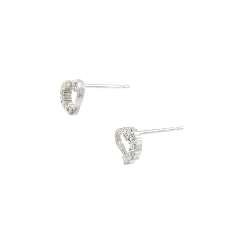 K18WG Bông tai kim cương hình trái tim 0.10CT - Hàng hiệu Chính hãng 868209