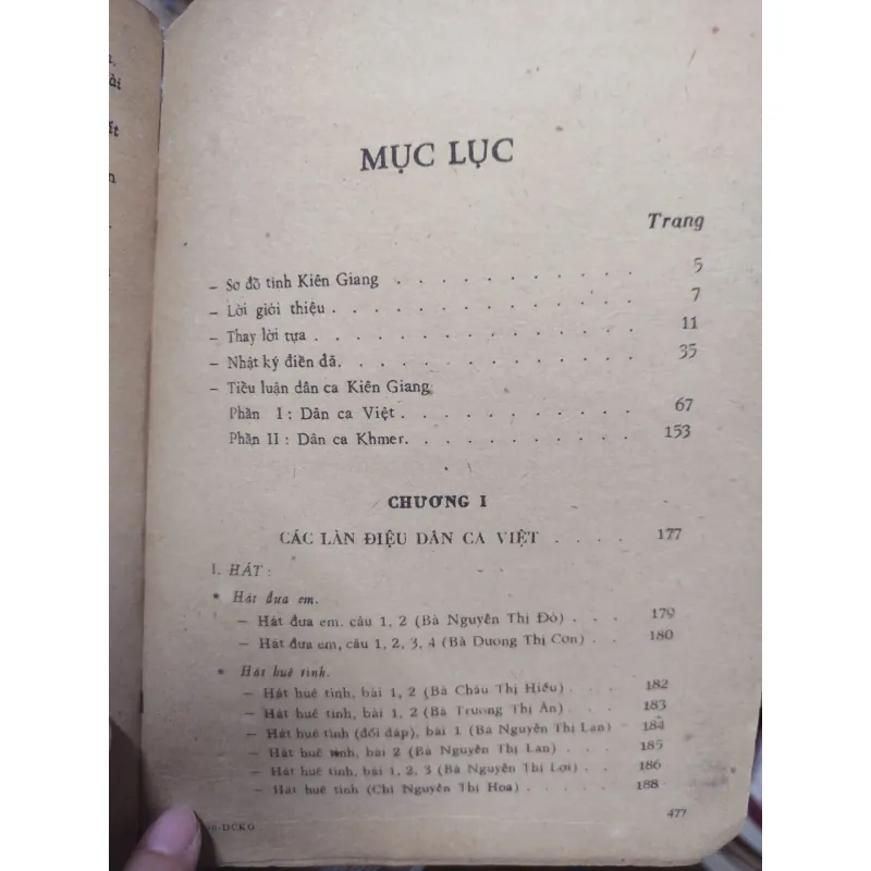 Sách: Dân ca Kiên Giang - Tác giả: Lư Nhất Vũ, Nguyễn Văn Hoa, Lê Giang (A3) 598493