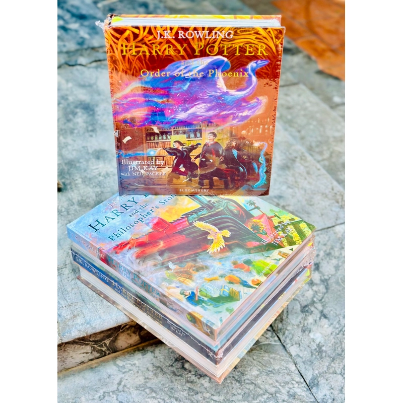 Bộ truyện Harry Potter 5 cuốn bìa cứng đẹp 461217