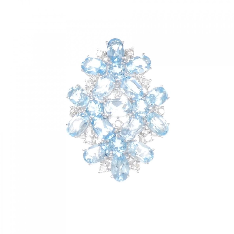 Nhẫn Blue Topaz K14WG 9.51CT 671427