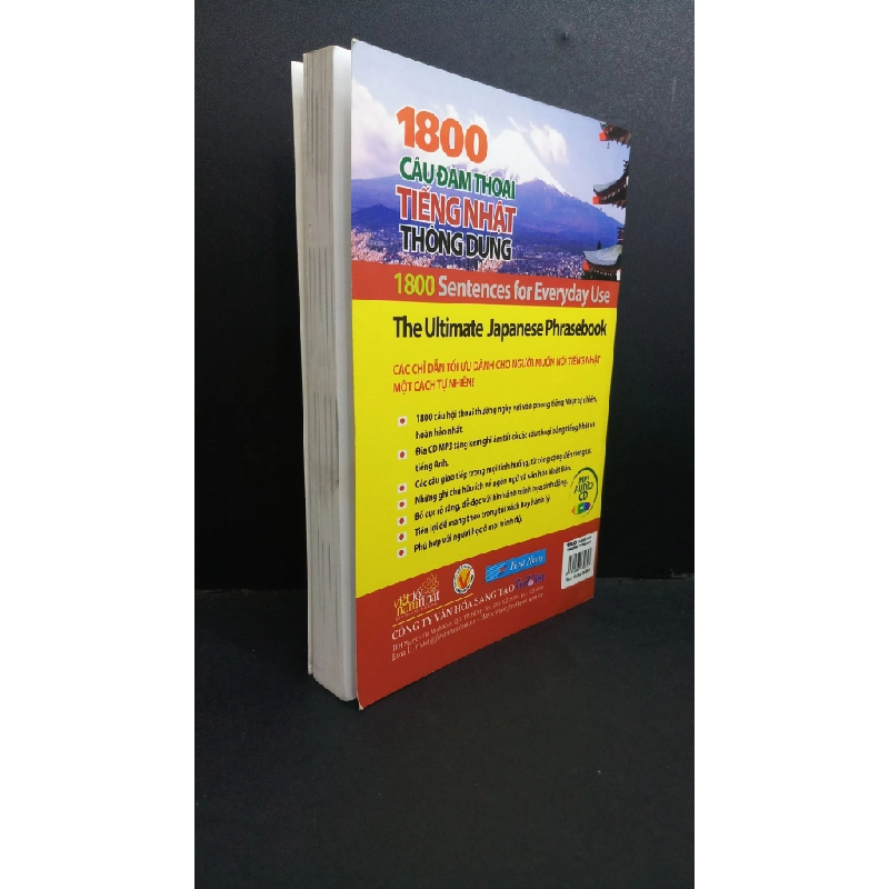 1800 câu đàm thoại tiếng Nhật thông dụng mới 80% ố bẩn nhẹ 2013 HCM0412 HỌC NGOẠI NGỮ 353455