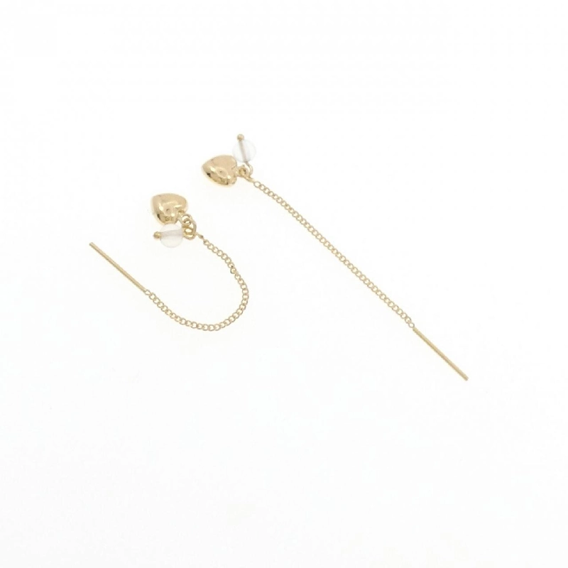 K18YG Bông tai đá quý hình trái tim - Hàng hiệu Chính hãng 867457