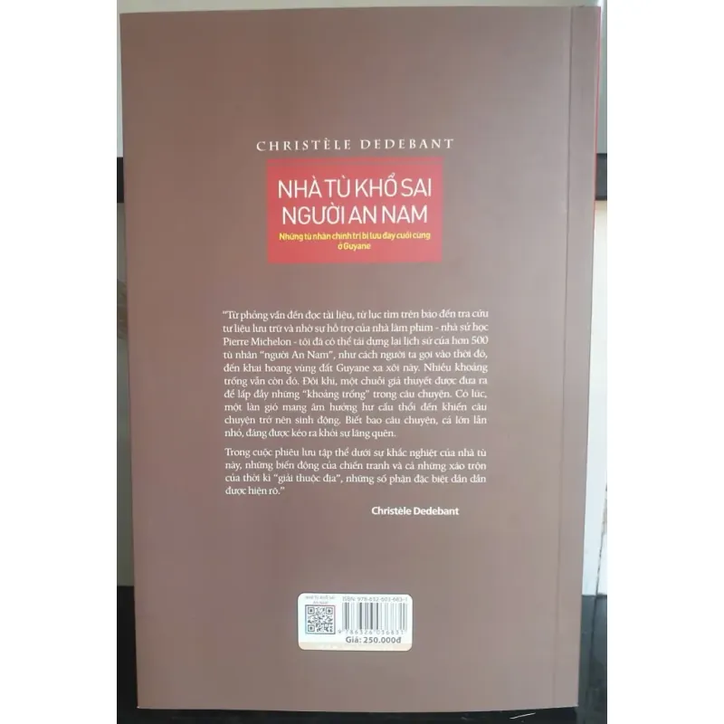 Sách Nhà Tù Khổ Sai Người An Nam - Christèle Dedebant đ 1030077