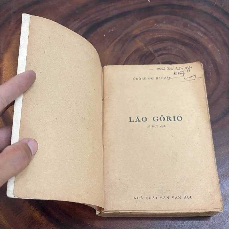 II Văn Học Pháp: Lão Gôriô - ÔNÔRÊ ĐƠ BANZĂC - 1976 1008502