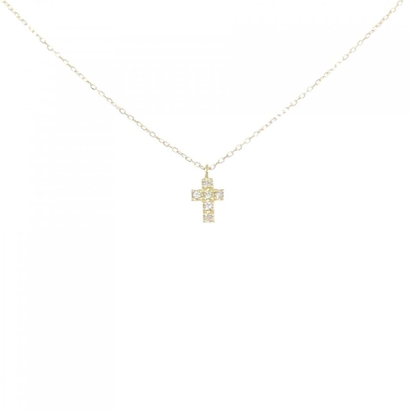 K18YG Dây chuyền kim cương hình chữ thập 0.04CT - Hàng hiệu Chính hãng 861760