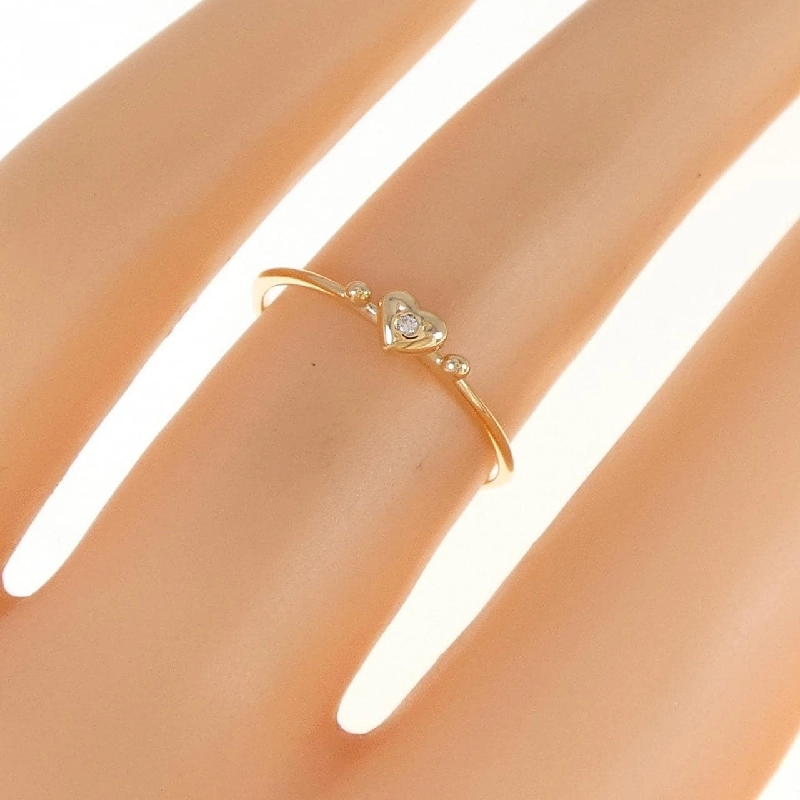 Nhẫn kim cương hình trái tim K18YG 670441