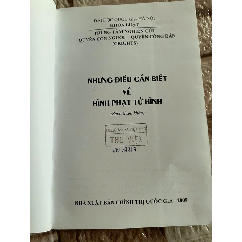 Những điều cần biết về hình phạt tử hình - Sách Luật Việt Nam 460503
