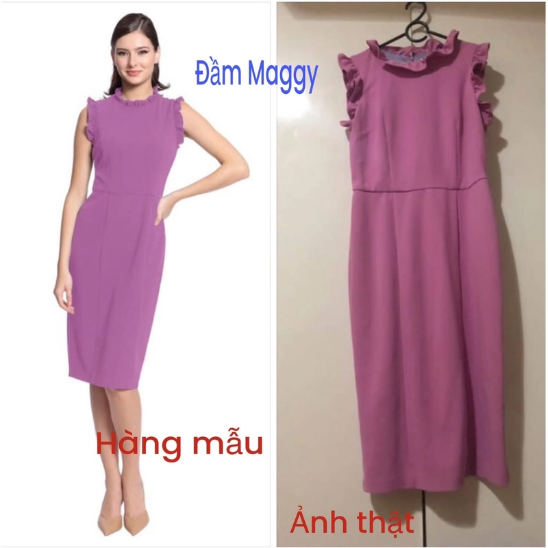Đầm công sở Ck, size X, xl màu trắng đen 531352