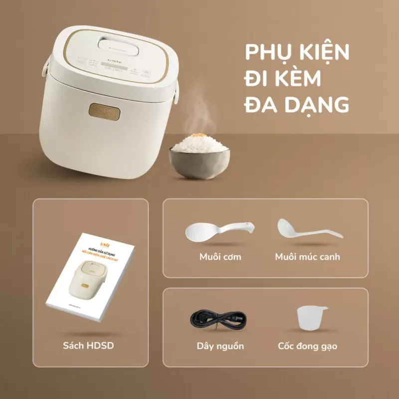 🏺 Lòng gốm UNIE 818P – Giữ trọn dinh dưỡng, không dính, không xước! 723255
