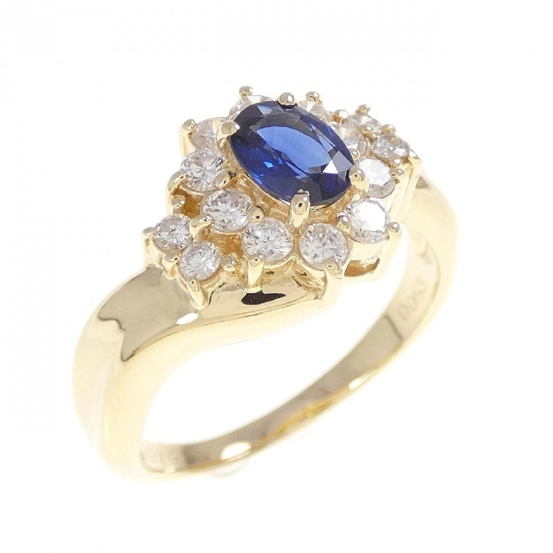 Nhẫn Sapphire K18YG 0.70CT 666532