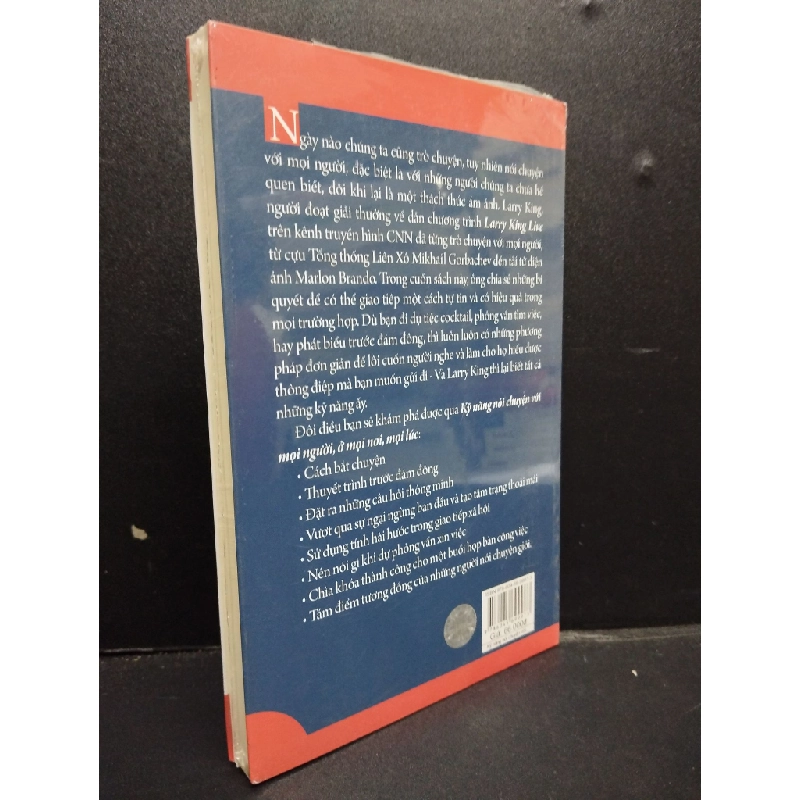 Kỹ Năng Nói Chuyện Với Mọi Người Ở Mọi Nơi, Mọi Lúc mới 90% bẩn nhẹ, còn seal HCM2105 Larryking & Bill Gilbert SÁCH KỸ NĂNG 148414
