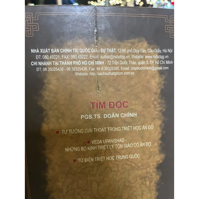 LỊCH SỬ TRIẾT HỌC PHƯƠNG ĐÔNG 723446