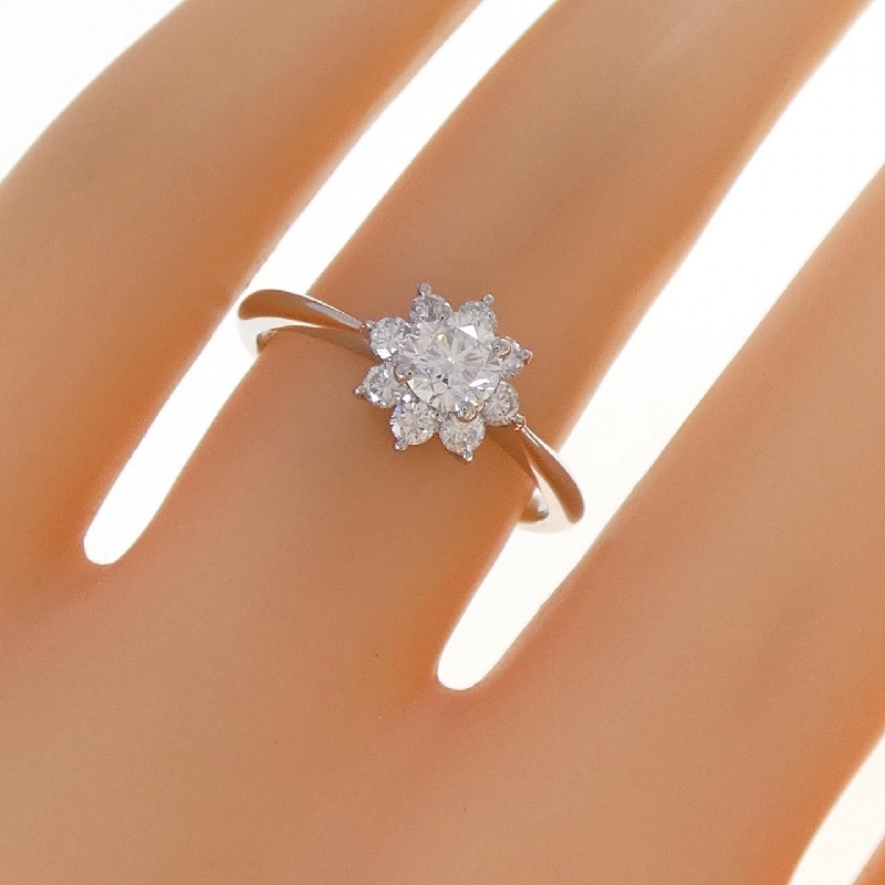 Nhẫn kim cương hoa PT900 0.347CT E VVS2 Tốt - Hàng hiệu Chính hãng 874864