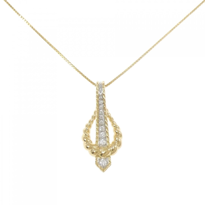 K18YG/PT900 Dây chuyền kim cương 0.24CT - Hàng hiệu Chính hãng 858307