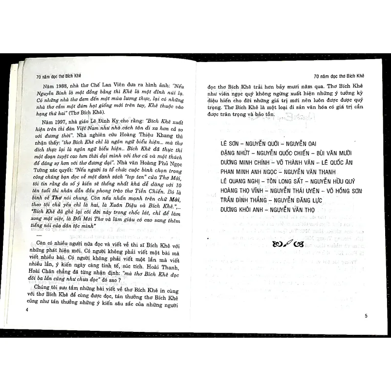 70 NĂM ĐỌC THƠ BÍCH KHÊ - NHIỀU TÁC GIẢ 1030434