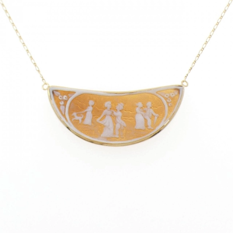 750YG Vòng cổ Shell Cameo - Hàng hiệu Chính hãng 857454