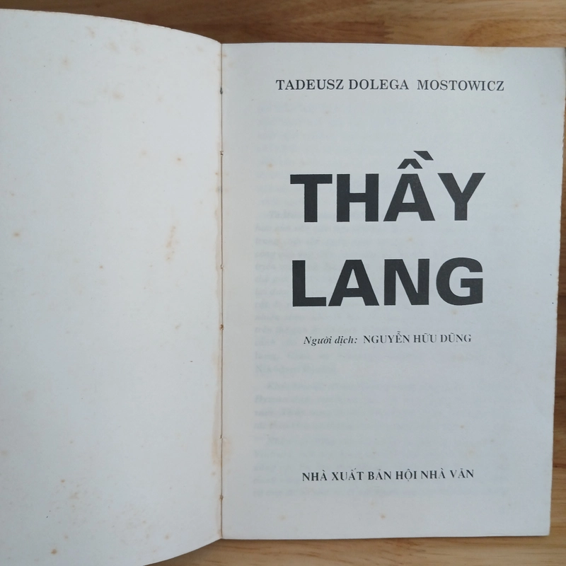 Tiểu Thuyết Thầy Lang - Tadeusz Dolega Mostowicz 533623