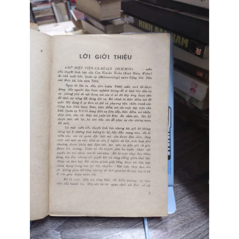 Sách: Nữ điệp viên Ca Rô Lin Dich Son - Dịch giả: PGS. PTS Trịnh Nhu (A3) 599518