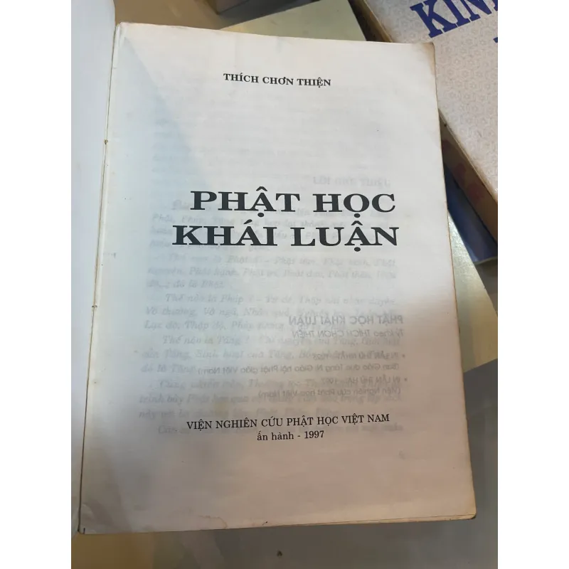 PHẬT HỌC KHÁI LUẬN - THÍCH CHƠN THIỆN  1023177