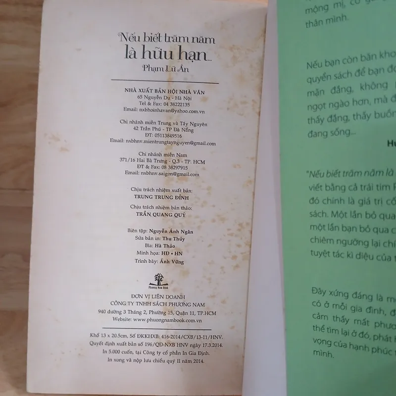 Nếu Biết Trăm Năm Là Hữu Hạn - Phạm Lữ Ân 656551