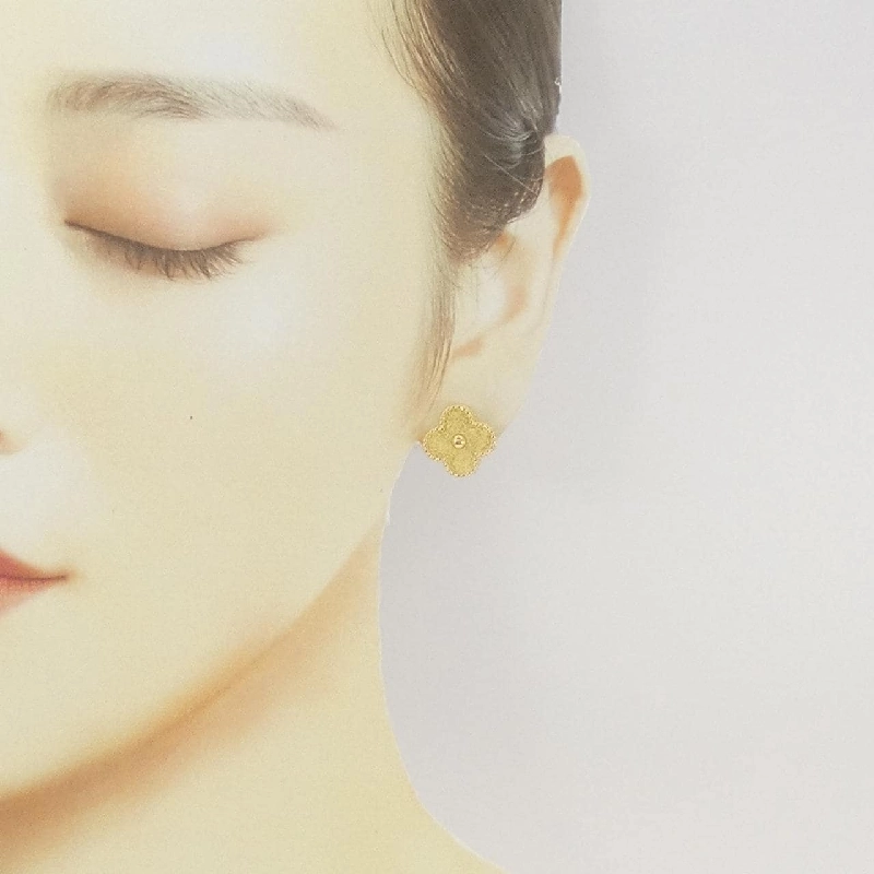 Bông tai Van Cleef & Arpels Vintage Alhambra một bên 665446