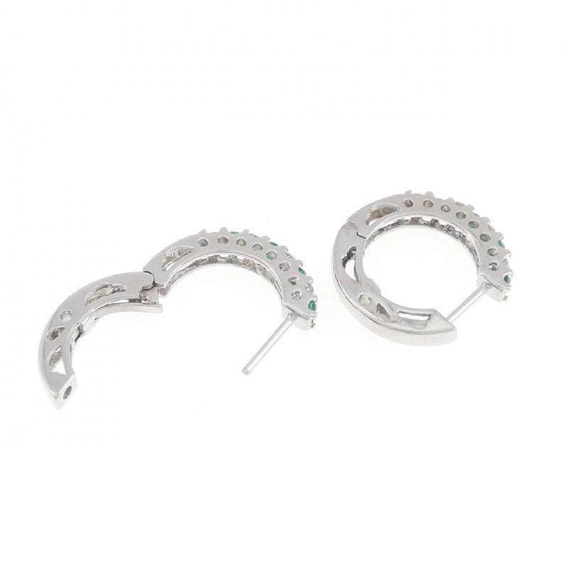 K18WG Bông tai Emerald 0.16CT - Hàng hiệu Chính hãng 869874