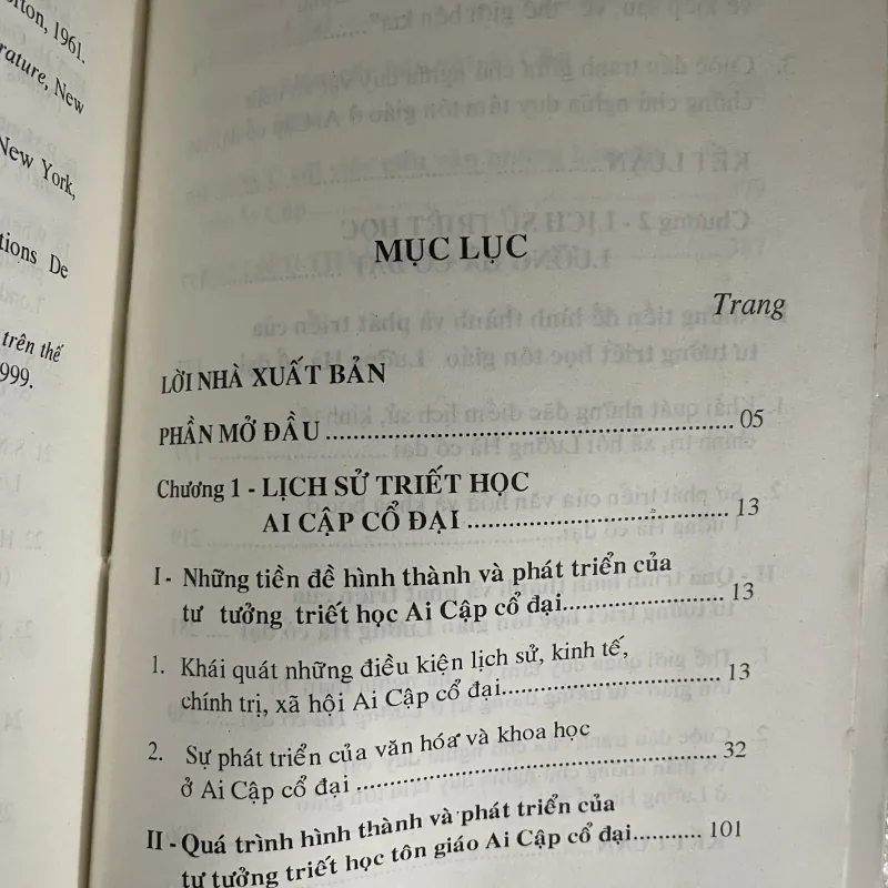 LỊCH SỬ TRIẾT HỌC AI CẬP & LƯỠNG HÀ CỔ ĐẠI 784408