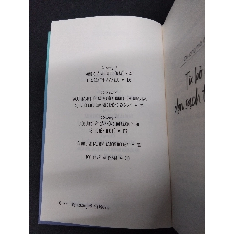 Tâm buông bỏ, đời bình an mới 90% ố nhẹ 2018 HCM1410 Natori Hougen TÂM LÝ 917017
