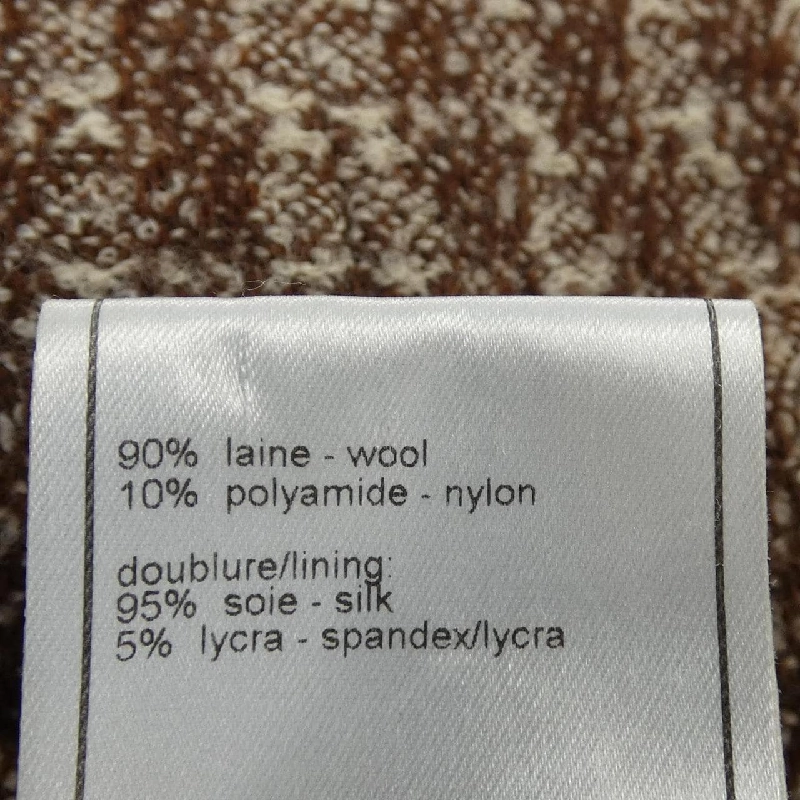 【Mã giảm giá】【Cổ điển】Áo khoác không cổ CHANEL 641077