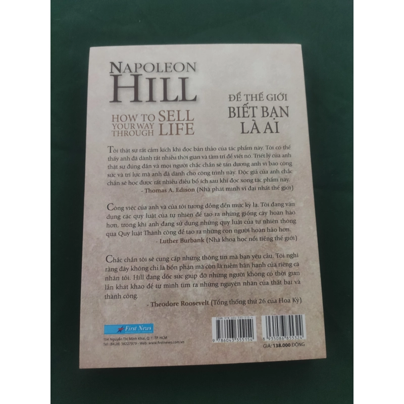 Napoleon Hill Để thế giới biết bạn là ai (Sách mới) 317452