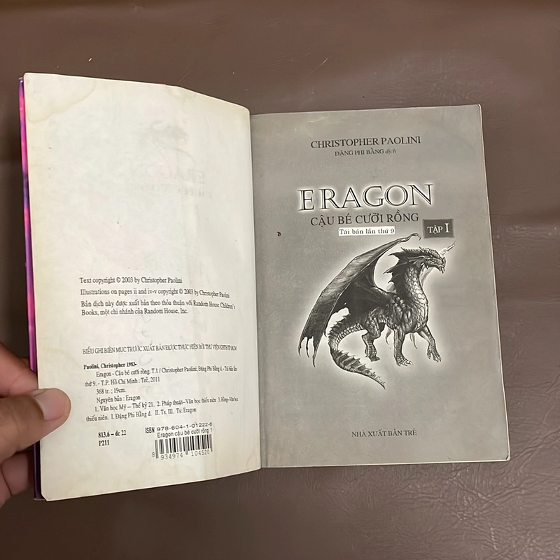 II Tựa sách: ERAGON _ Cậu Bé Cưỡi Rồng (Tập I) - CHRISTOPHER PAOLINI - 2011 497160