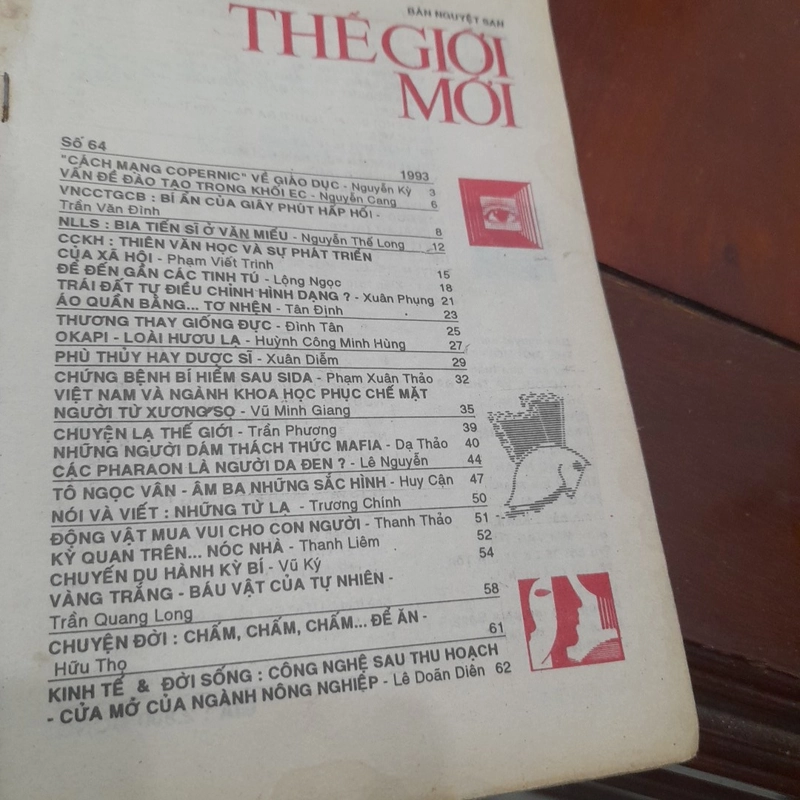 THẾ GIỚI MỚI số 64 năm 1993 447208