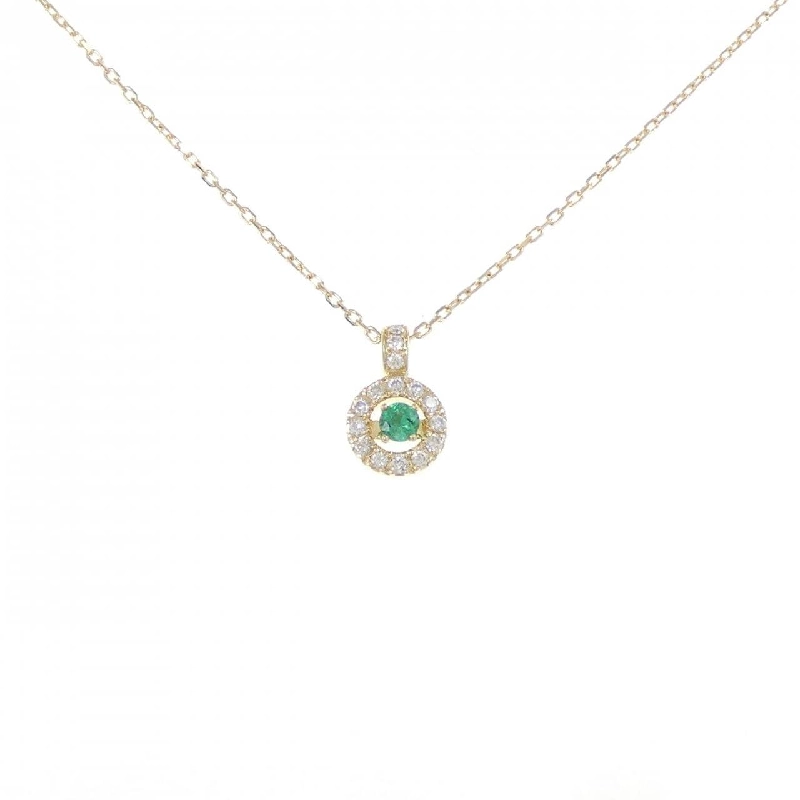 K18YG Emerald Necklace - Hàng hiệu Authentic 858142