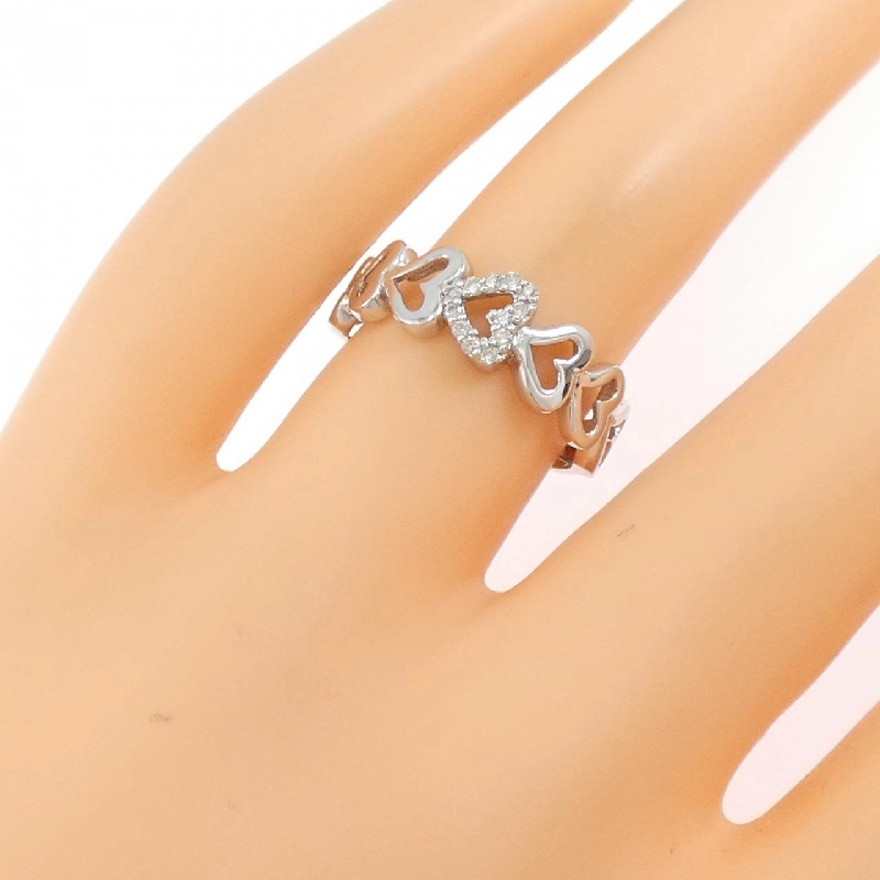 Nhẫn kim cương hình trái tim K14WG - Hàng hiệu Authentic 850982