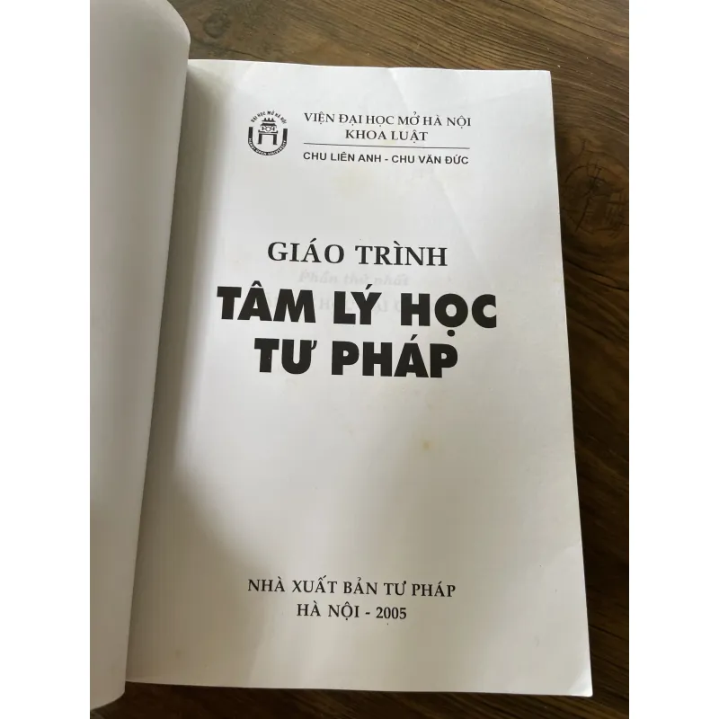 Giáo trình tâm lý học tư pháp - sách luật Việt Nam , Khổ lớn  968737