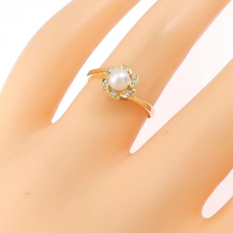 Nhẫn ngọc trai Akoya K18YG 4.2mm - Hàng hiệu Authentic 849084