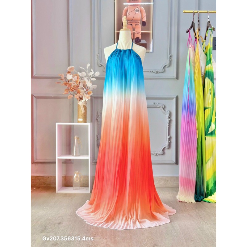 Đầm maxi loang , chất lụa chiffon 138849