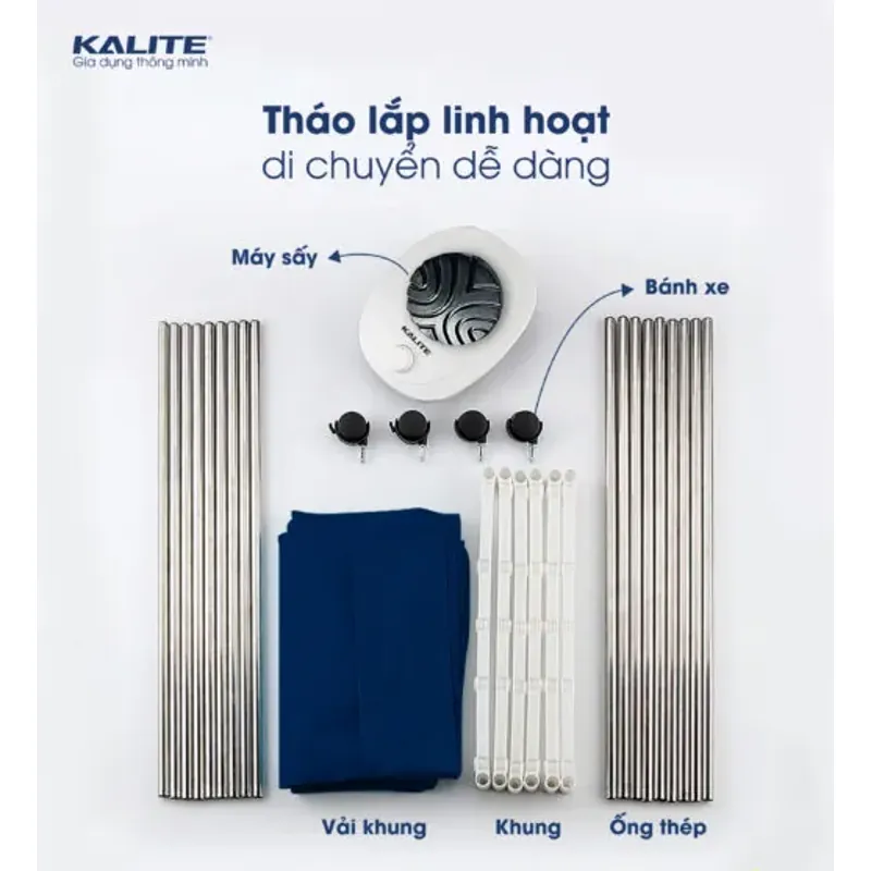 Từ sấy quần áo KALITE KL6880 sấy khô nhanh diệt vi khuẩn 589189