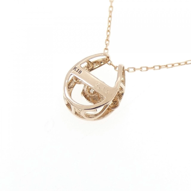 K18PG Dây chuyền kim cương 0.10CT - Hàng hiệu Chính hãng 858572